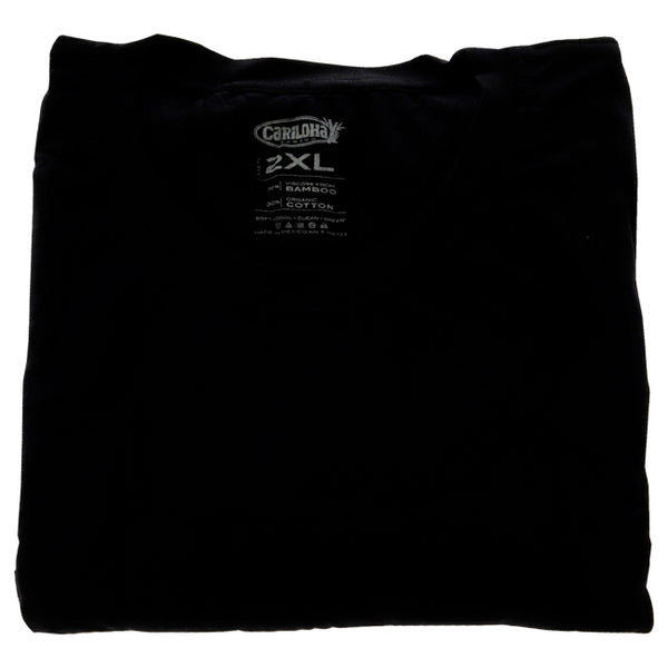 Bamboo Crew Tee - Black by Cariloha for Men - 1 Pc T-Shirt (2XL)