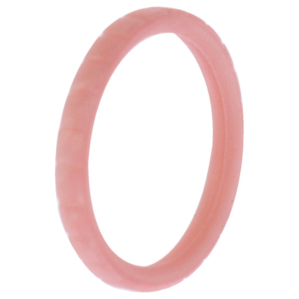 Silicone Wedding Stackble Lines Single Ring - Rose-Gold-New by ROQ for Women - 7 mm Ring