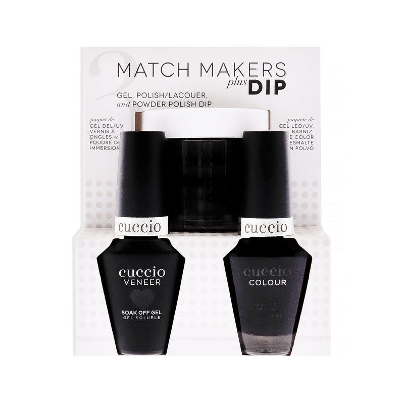 Cuccio Colour Match Makers Plus Dip - 2 Am In Hollywood by Cuccio Colour for Women - 3 Pc 1.6oz Pro Powder Polish Dip System, 0.44oz Veneer Soak Off Gel, 0.43oz Colour Nail Polish