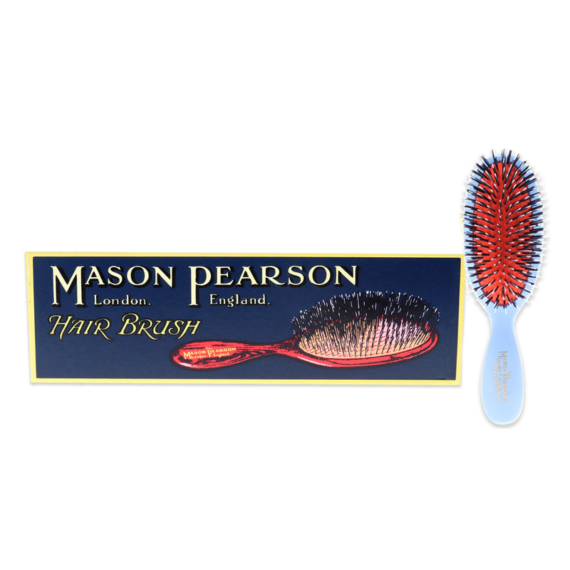 Mason Pearson Pocket Bristle and Nylon Brush - BN4 Blue by Mason Pearson for Unisex - 1 Pc Hair Brush