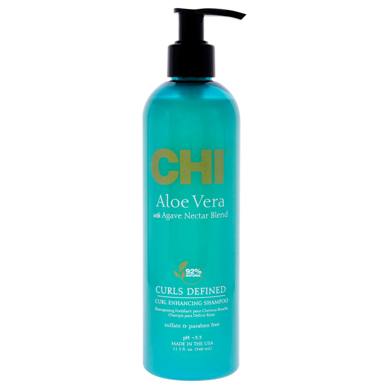 CHI Aloe Vera Curl Enhancing Shampoo by CHI for Unisex - 11.5 oz Shampoo