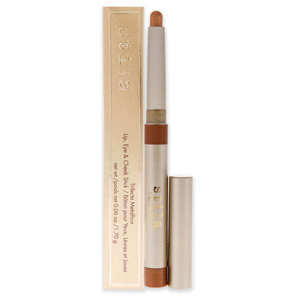 Stila Trifecta Metallica Lip Eye and Cheek Stick - Bronze Gold by Stila for Women - 0.06 oz Makeup