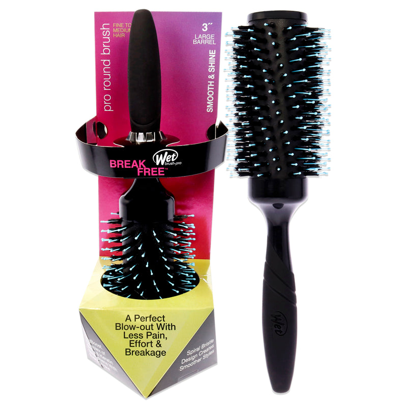 Wet Brush Pro Smooth and Shine Round Brush - Fine-Medium Hair by Wet Brush for Unisex - 3 Inch Hair Brush