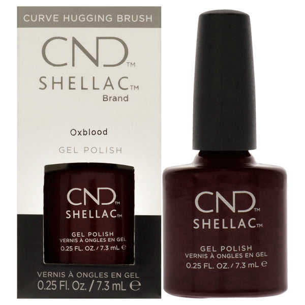 CND Shellac Nail Color - Oxblood by CND for Women - 0.25 oz Nail Polish