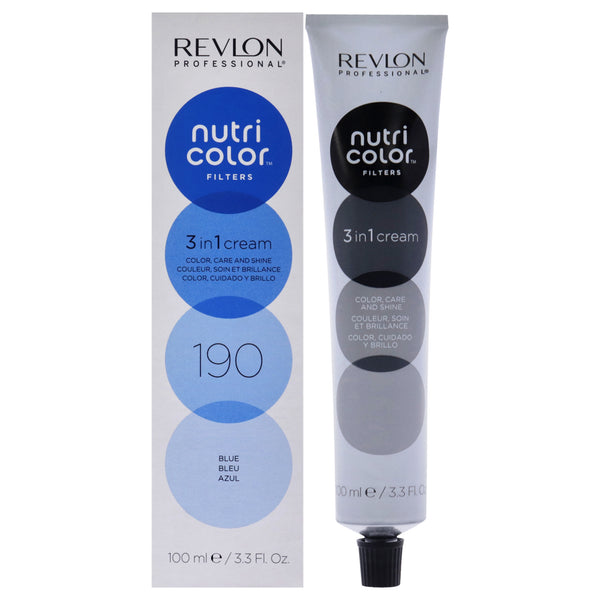 Revlon Nutri Color Cream - 190 Blue by Revlon for Unisex - 3.3 oz Hair Color