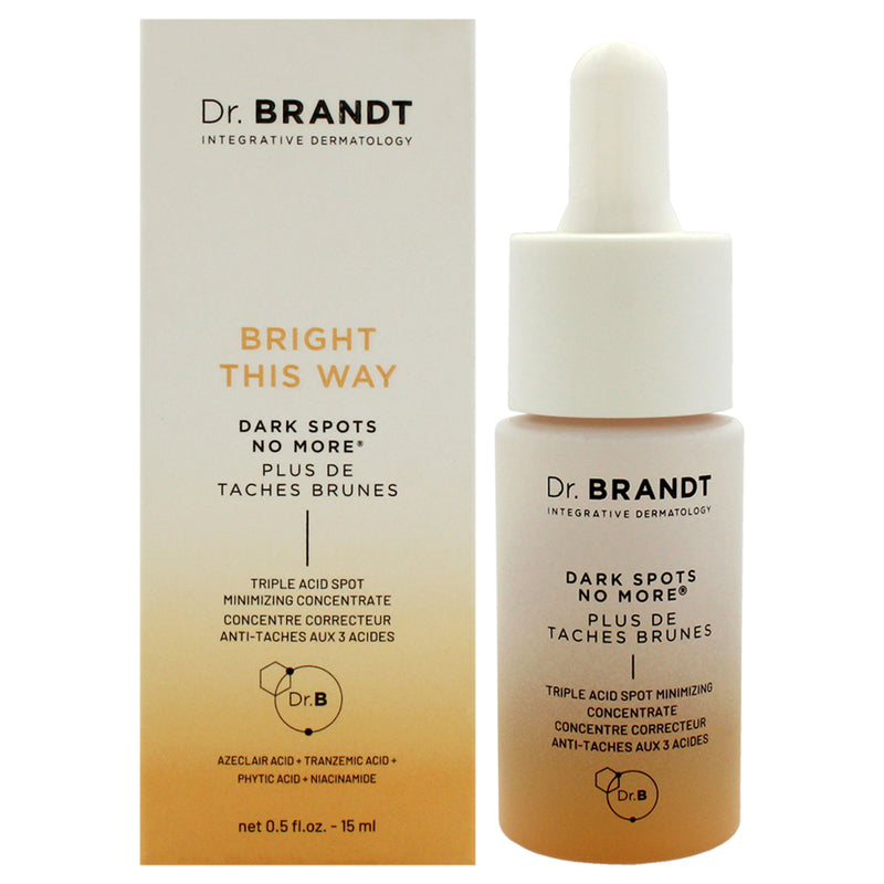 Dr. Brandt Bright This Way Dark Spots No More Concentre by Dr. Brandt for Unisex - 0.5 oz Serum