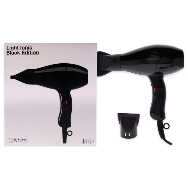 Elchim Light Ionic Edition Hair Dryer - Black by Elchim for Unisex - 1 Pc Hair Dryer