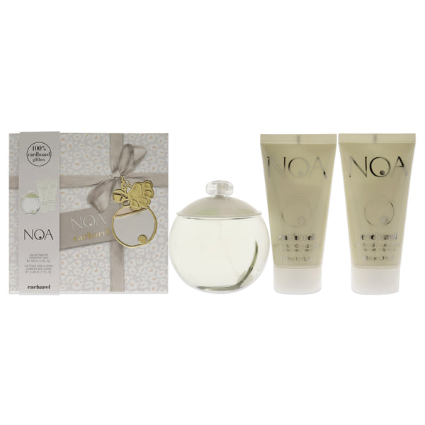 Cacharel Noa by Cacharel for Women - 3 Pc Gift Set 3.4oz EDT Spray, 2 x 1.7oz Perfumed Stardust Body Lotion