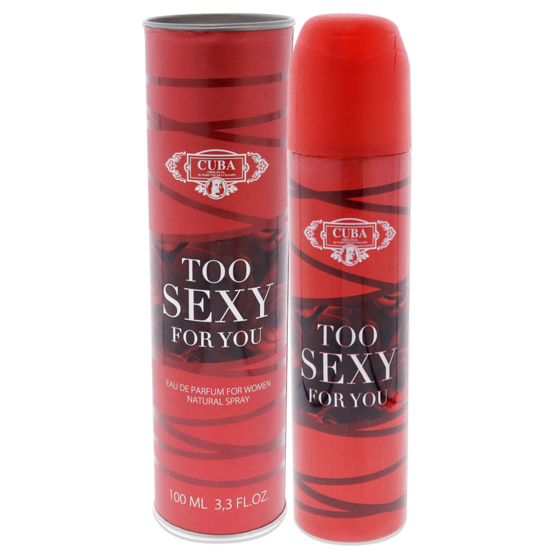 Cuba Cuba Too Sexy For You by Cuba for Women - 3.3 oz EDP Spray