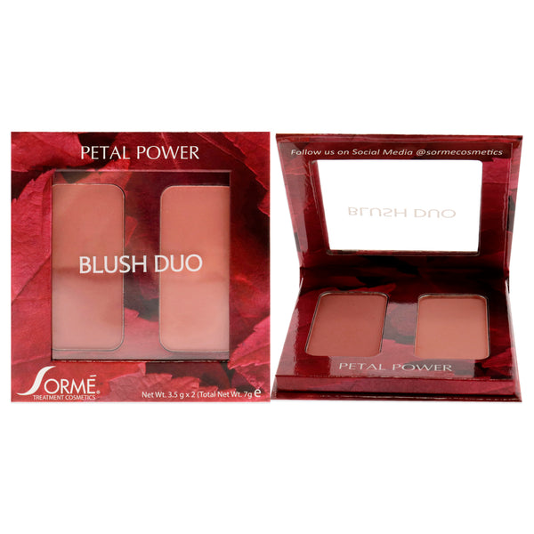 Sorme Cosmetics Blush Duo Compacts - Petal Power by Sorme Cosmetics for Women - 2 x 0.12 oz Blush