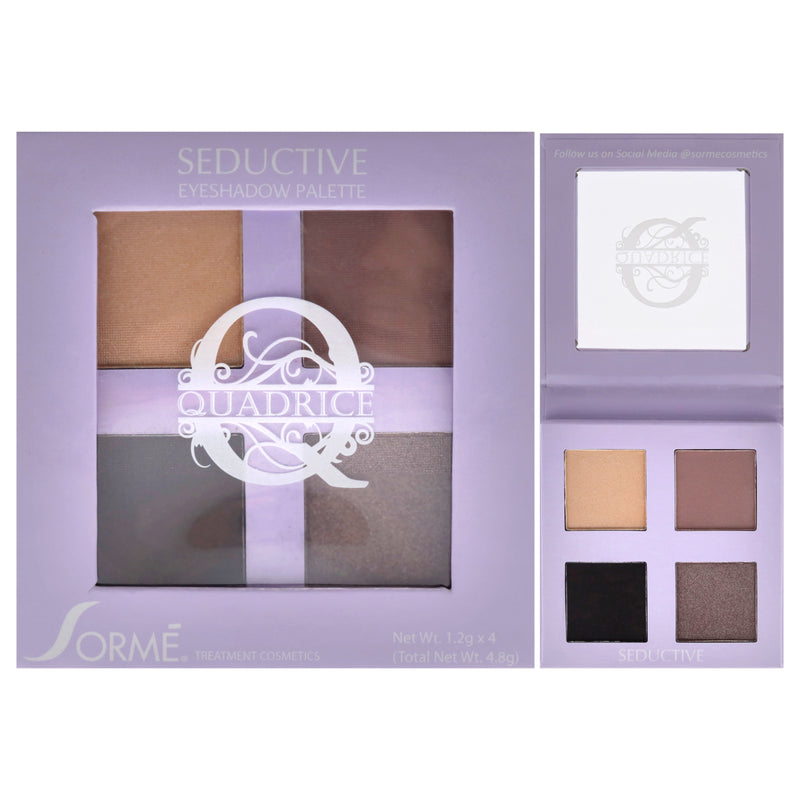 Sorme Cosmetics Quadrice Eyeshadow Palette - Seductive by Sorme Cosmetics for Women - 0.16 oz Eye Shadow