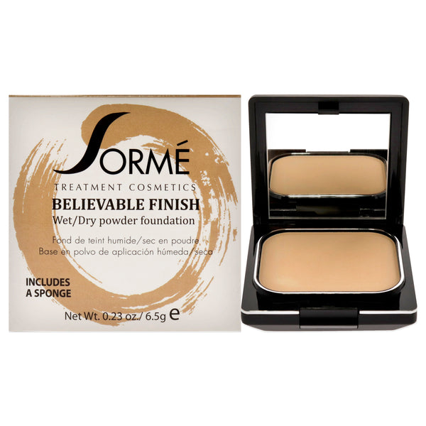 Sorme Cosmetics Believable Finish Powder Foundation - Classic Ivory by Sorme Cosmetics for Women - 0.23 oz Foundation