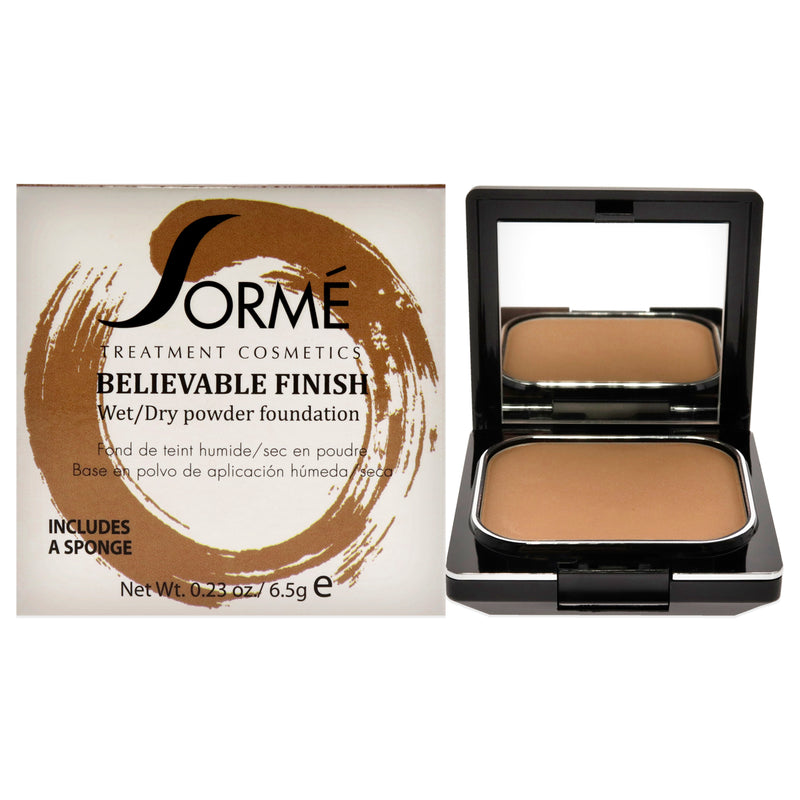 Sorme Cosmetics Believable Finish Powder Foundation - Golden Honey by Sorme Cosmetics for Women - 0.23 oz Foundation