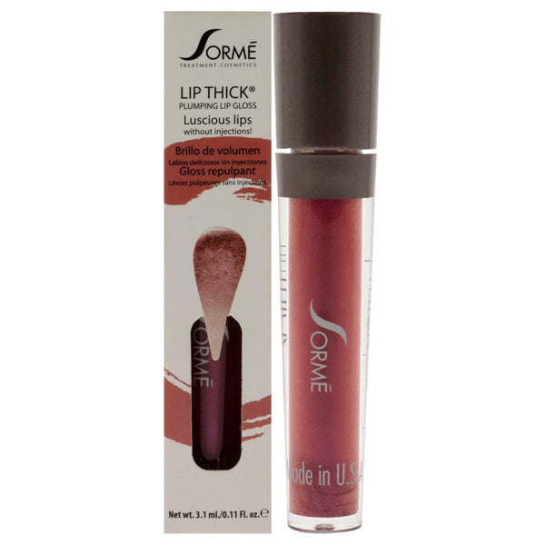 Sorme Cosmetics Lip Thick Plumping Lip Gloss - Scream by Sorme Cosmetics for Women - 0.11 oz Lip Gloss