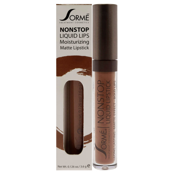 Sorme Cosmetics Nonstop Moisturizing Matte Liquid Lipstick - 271 Ribbon by Sorme Cosmetics for Women - 0.126 oz Lipstick