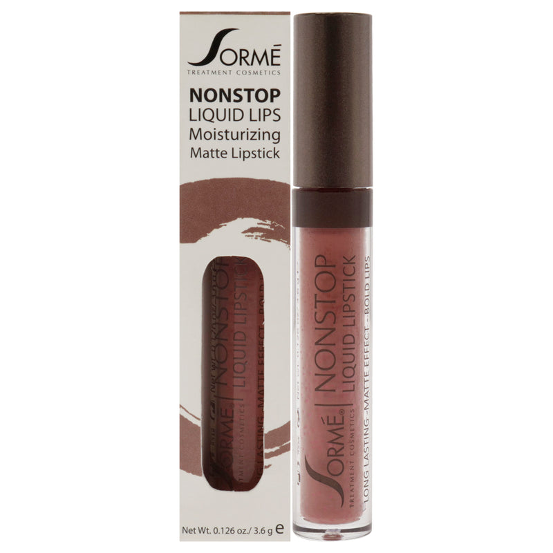 Sorme Cosmetics Nonstop Moisturizing Matte Liquid Lipstick - 272 Lace by Sorme Cosmetics for Women - 0.126 oz Lipstick