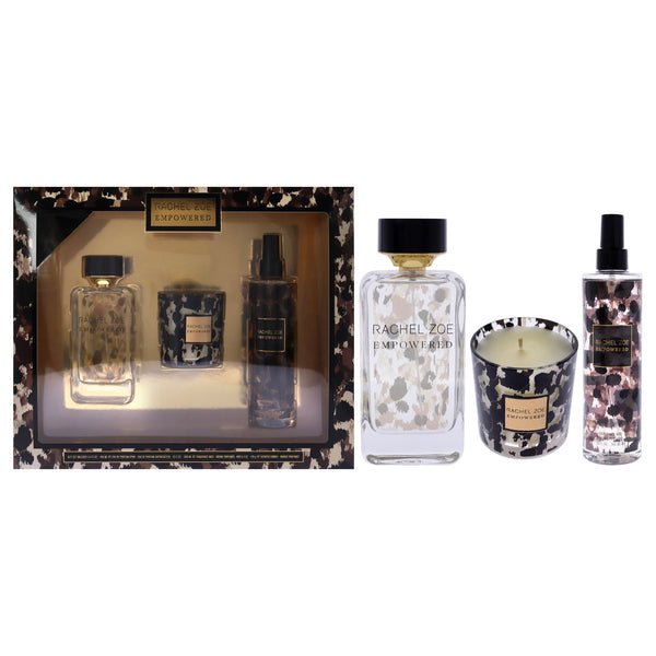 Rachel Zoe Empowered by Rachel Zoe for Women - 3 Pc Gift Set 3.4oz EDP Spray, 10oz Fragrance Mist, 6.3oz Candle