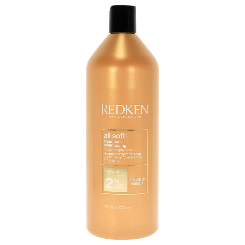 Redken All Soft Shampoo-NP by Redken for Unisex - 33.8 oz Shampoo