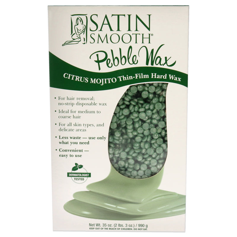 Satin Smooth Citrus Mojito Thin Film Hard Wax by Satin Smooth for Women - 35 oz Wax