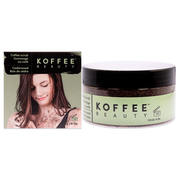 Koffee Beauty Coffee Scrub - Cedarwood by Koffee Beauty for Unisex - 4 oz Scrub