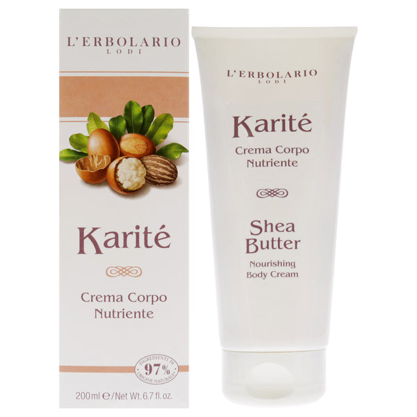 LErbolario Nourishing Body Cream - Shea Butter by LErbolario for Unisex - 6.7 oz Cream