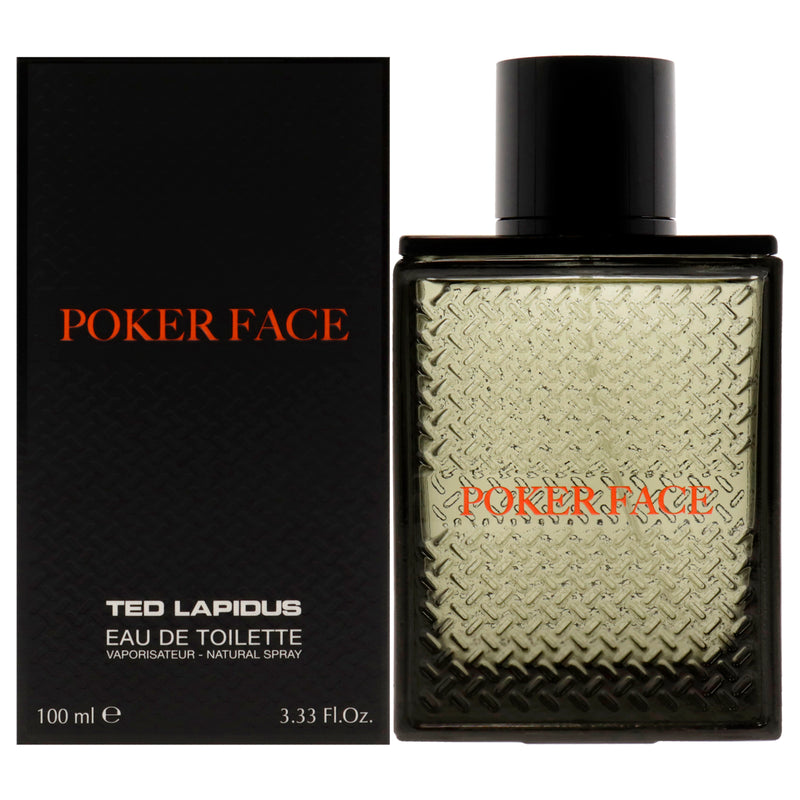 Ted Lapidus Poker Face by Ted Lapidus for Men - 3.4 oz EDT Spray