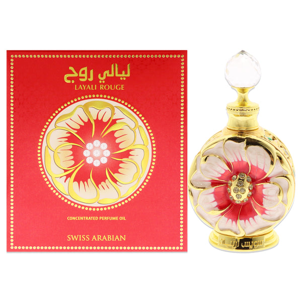 Swiss Arabian Layali Rouge by Swiss Arabian for Women - 0.5 oz Parfum Oil