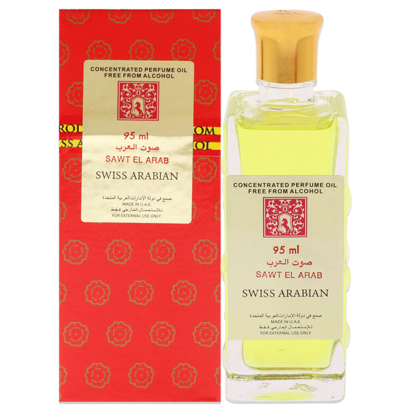 Swiss Arabian Sawt El Arab by Swiss Arabian for Women - 3.2 oz Parfum Oil