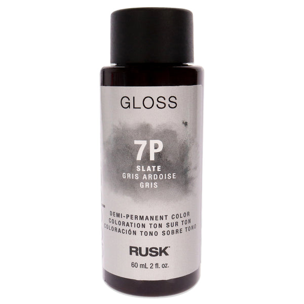 Rusk Deepshine Gloss Demi-Permanent Color - 7P Slate by Rusk for Unisex - 2 oz Hair Color