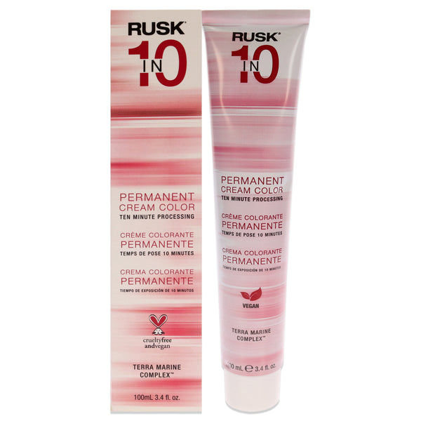 Rusk Permanent Cream Color In10 - 7A Medium Ash Blonde by Rusk for Unisex - 3.4 oz Hair Color