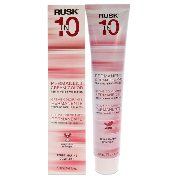 Rusk Permanent Cream Color In10 - 6G Dark Golden Brown by Rusk for Unisex - 3.4 oz Hair Color