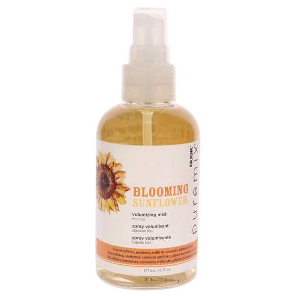 Rusk Puremix Blooming Sunflower Volumizing Mist - Fine Hair by Rusk for Unisex - 6 oz Hair Mist