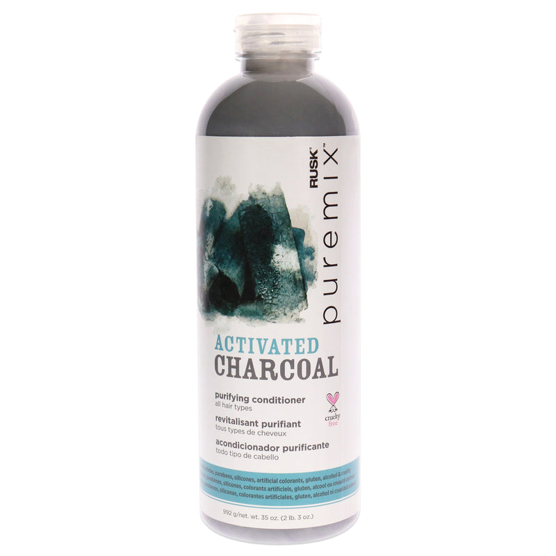 Rusk Puremix Activated Charcoal Purifying Conditioner by Rusk for Unisex - 35 oz Conditioner