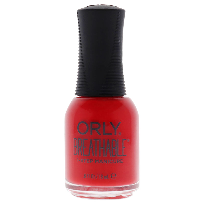 Orly Breathable 1 Step Manicure - 2060015 Cherry Bomb by Orly for Women - 0.6 oz Nail Polish