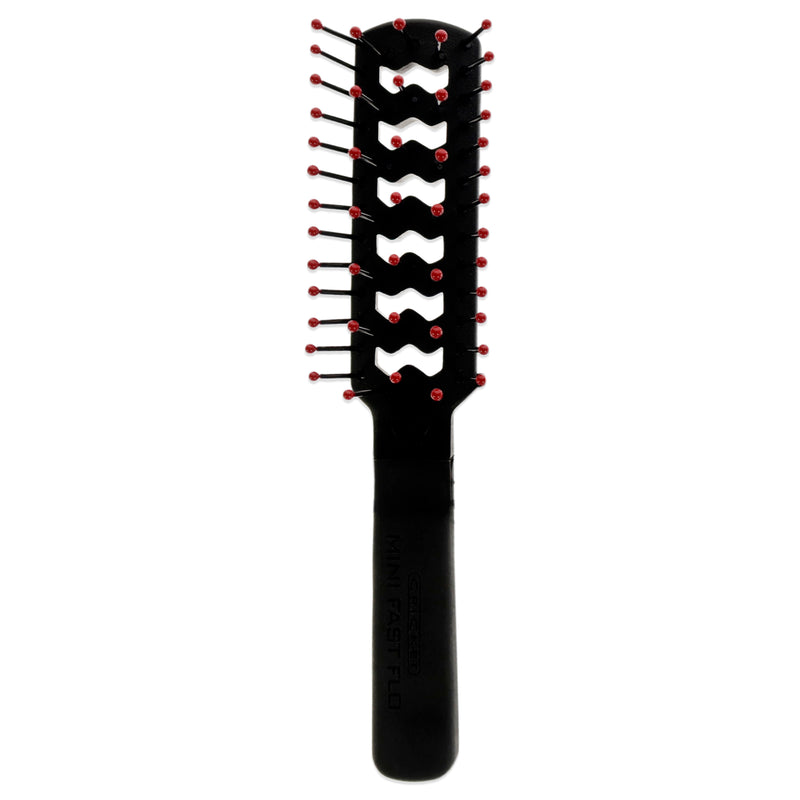 Cricket Static Free Mini Fast Flo - Black and Red by Cricket for Unisex - 1 Pc Hair Brush