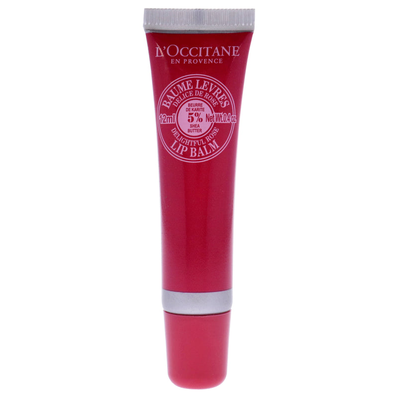 L'Occitane Shea Butter Delightful Rose Lip Balm by LOccitane for Unisex - 0.4 oz Lip Balm