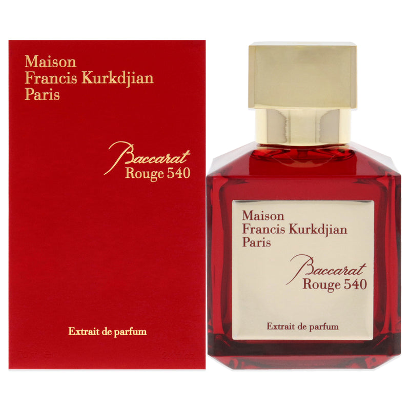 Maison Francis Kurkdjian Baccarat Rouge 540 by Maison Francis Kurkdjian for Unisex - 2.4 oz Extrait De Parfum Spray