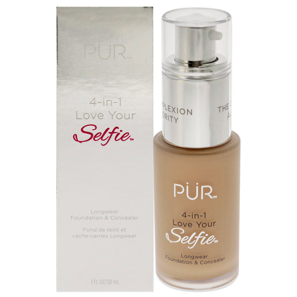 Pur Cosmetics 4-in-1 Love Your Selfie Longwear Foundation and Concealer - LN4 Vanilla-Fair with Neutral Undertones by Pur Cosmetics for Women - 1 oz Makeup