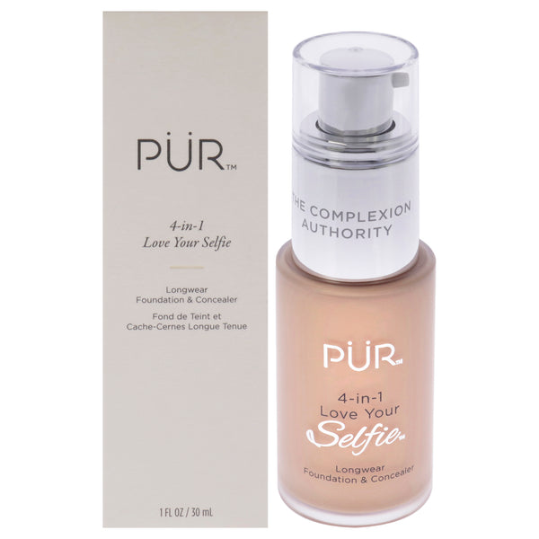 Pur Cosmetics 4-in-1 Love Your Selfie Longwear Foundation and Concealer - MP3 Blush Medium-Light Blush Medium with Neutral Undertones by Pur Cosmetics for Women - 1 oz Makeup