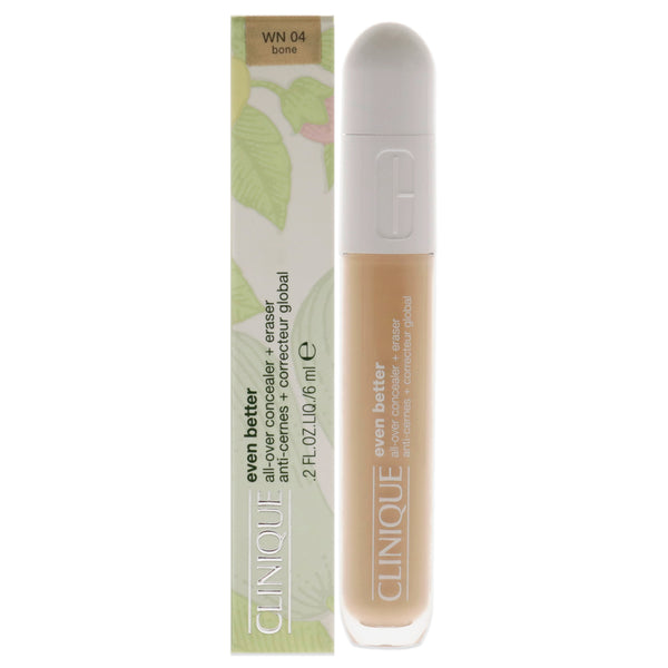 Clinique Even Better All-Over Concealer Plus Eraser - WN 04 Bone by Clinique for Women - 0.2 oz Concealer