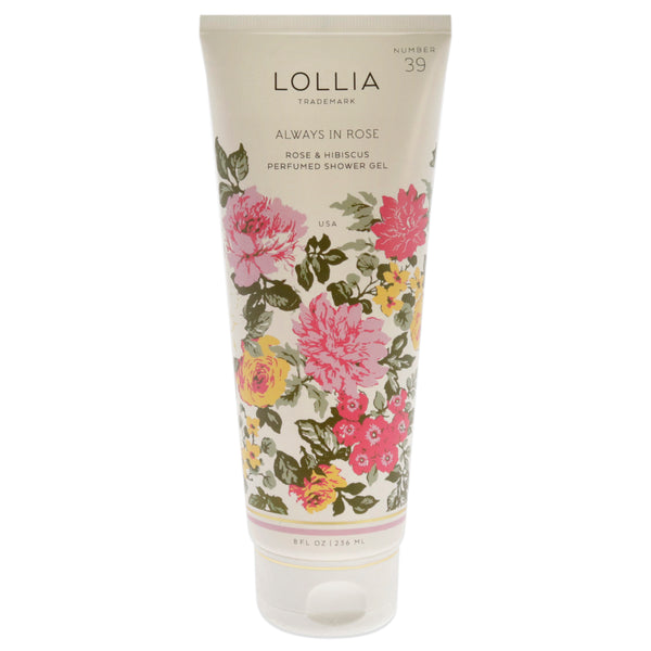 Lollia Always in Rose Perfumed Shower Gel by Lollia for Unisex - 8 oz Shower Gel