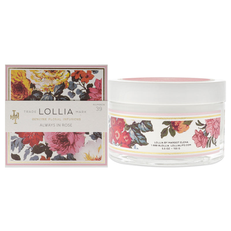 Lollia Always in Rose Body Butter by Lollia for Unisex - 5.5 oz Moisturizer