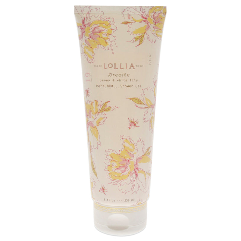 Lollia Breathe Perfumed Shower Gel - Peony and white lily by Lollia for Unisex - 8 oz Shower Gel