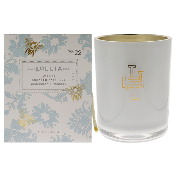 Lollia Wish Perfumed Luminary Candle by Lollia for Unisex - 11 oz Candle