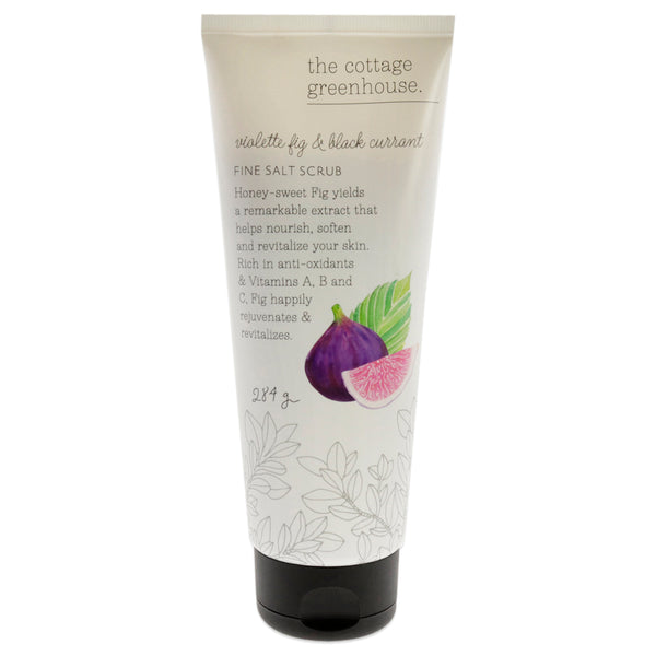 The Cottage Greenhouse Fine Salt Scrub - Violette Fig and Black Currant by The Cottage Greenhouse for Unisex - 10 oz Scrub