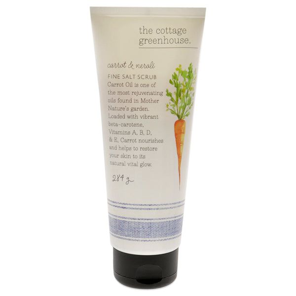 The Cottage Greenhouse Fine Salt Scrub - Carrot and Neroli by The Cottage Greenhouse for Unisex - 10 oz Scrub