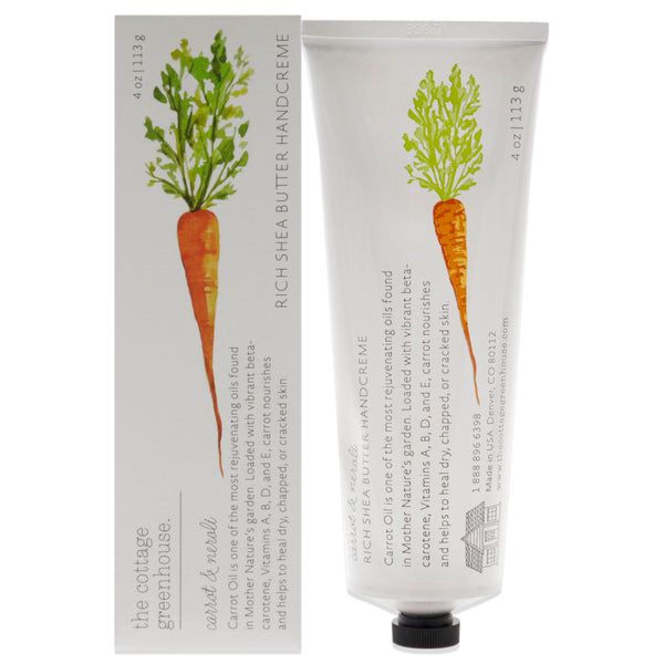 The Cottage Greenhouse Rich Shea Butter Handcreme - Carrot and Neroli by The Cottage Greenhouse for Unisex - 4 oz Cream