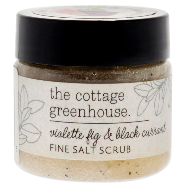 The Cottage Greenhouse Fine Salt Scrub - Violette Fig and Black Currant by The Cottage Greenhouse for Unisex - 1 oz Scrub