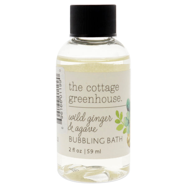 The Cottage Greenhouse Bubbling Bath - Wild Ginger and Agave by The Cottage Greenhouse for Unisex - 2 oz Body Wash