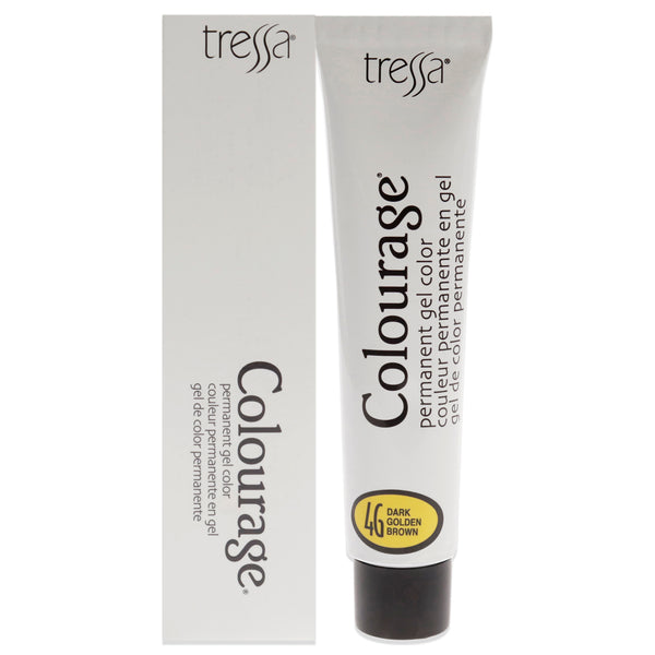 Tressa Colourage Permanent Gel Color - 4G Dark Golden Brown by Tressa for Unisex - 2 oz Hair Color